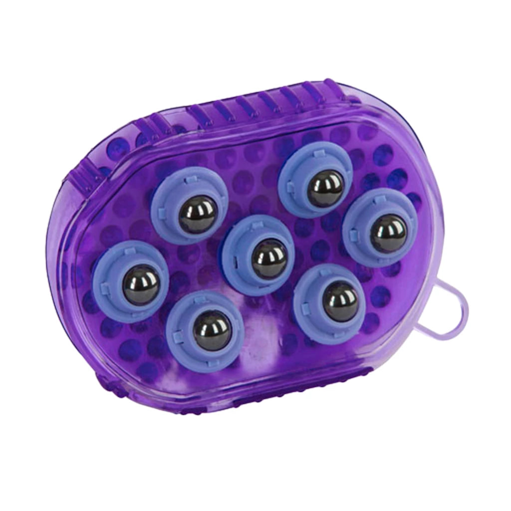 Horse massage brush various colors