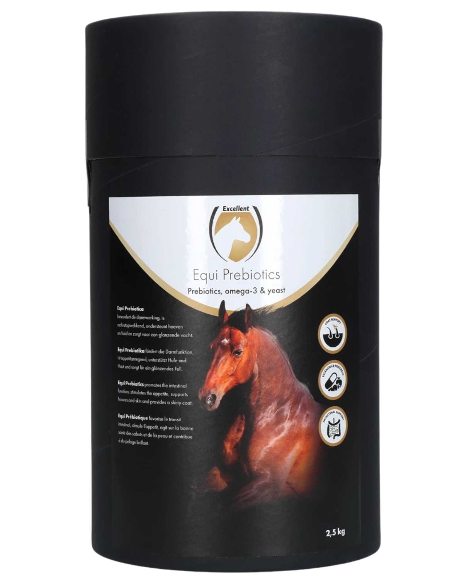 Excellent Horse Prebiotics 2,5 kg, ondersteunt de darmfunctie en stimuleert de eetlust