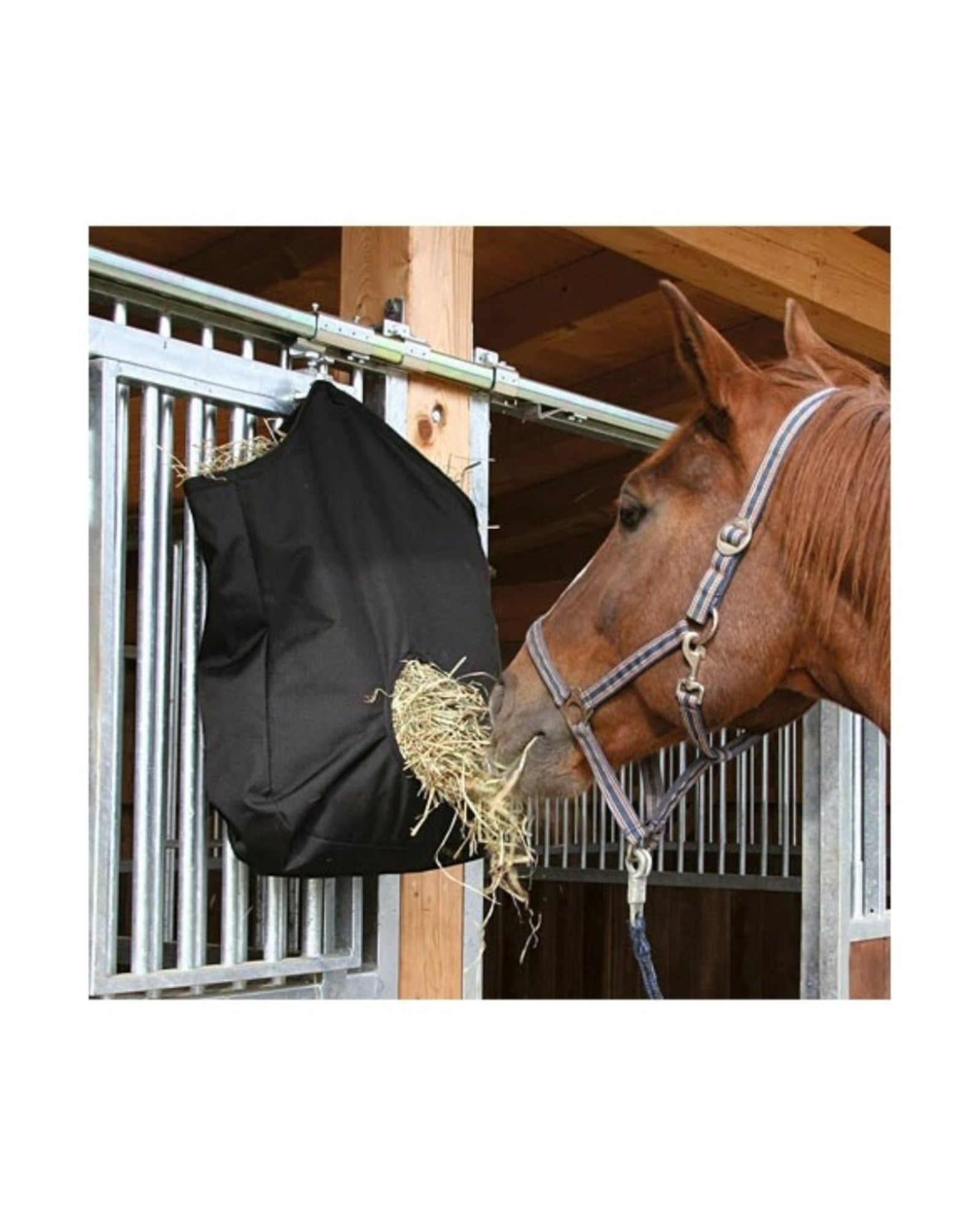 Hay bag black 65x50 cm