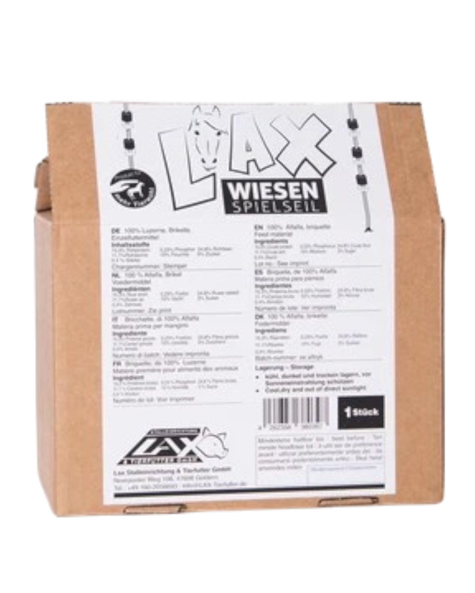 Lax Lucerne on Rope with Wood Disks – Healthy Lucerne on Rope for Horses