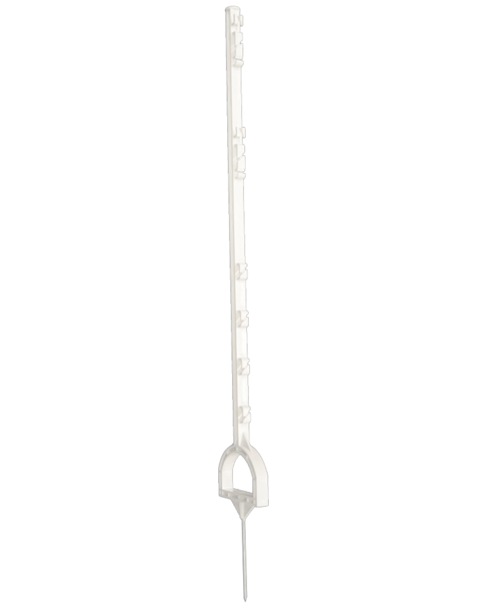 ZoneGuard Stirrup Post 115 cm White – Wytrzymały słupek plastikowy do ogrodzeń elektrycznych