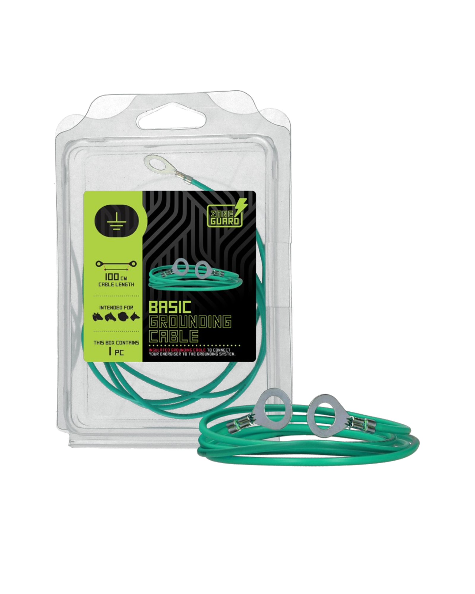 ZoneGuard Basic Grounding Connection Cable 100 cm – Kabel uziemiający do ogrodzeń elektrycznych
