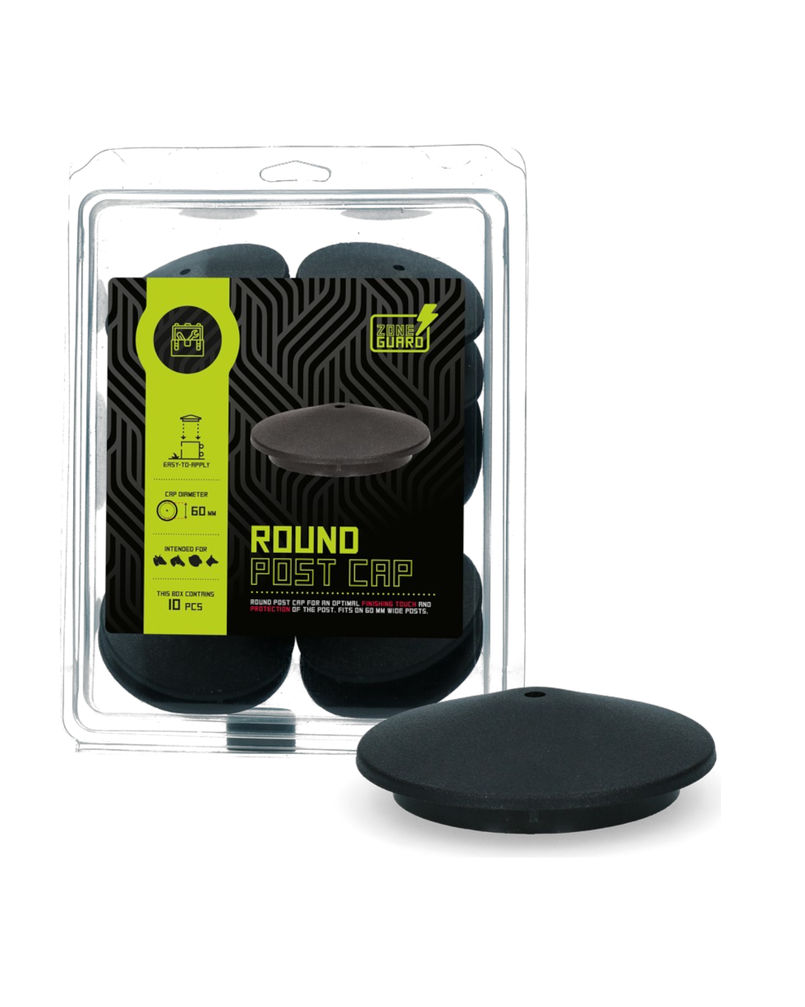 ZoneGuard Post Cap Ø 60 mm – Zaślepka ochronna na słupek ogrodzeniowy