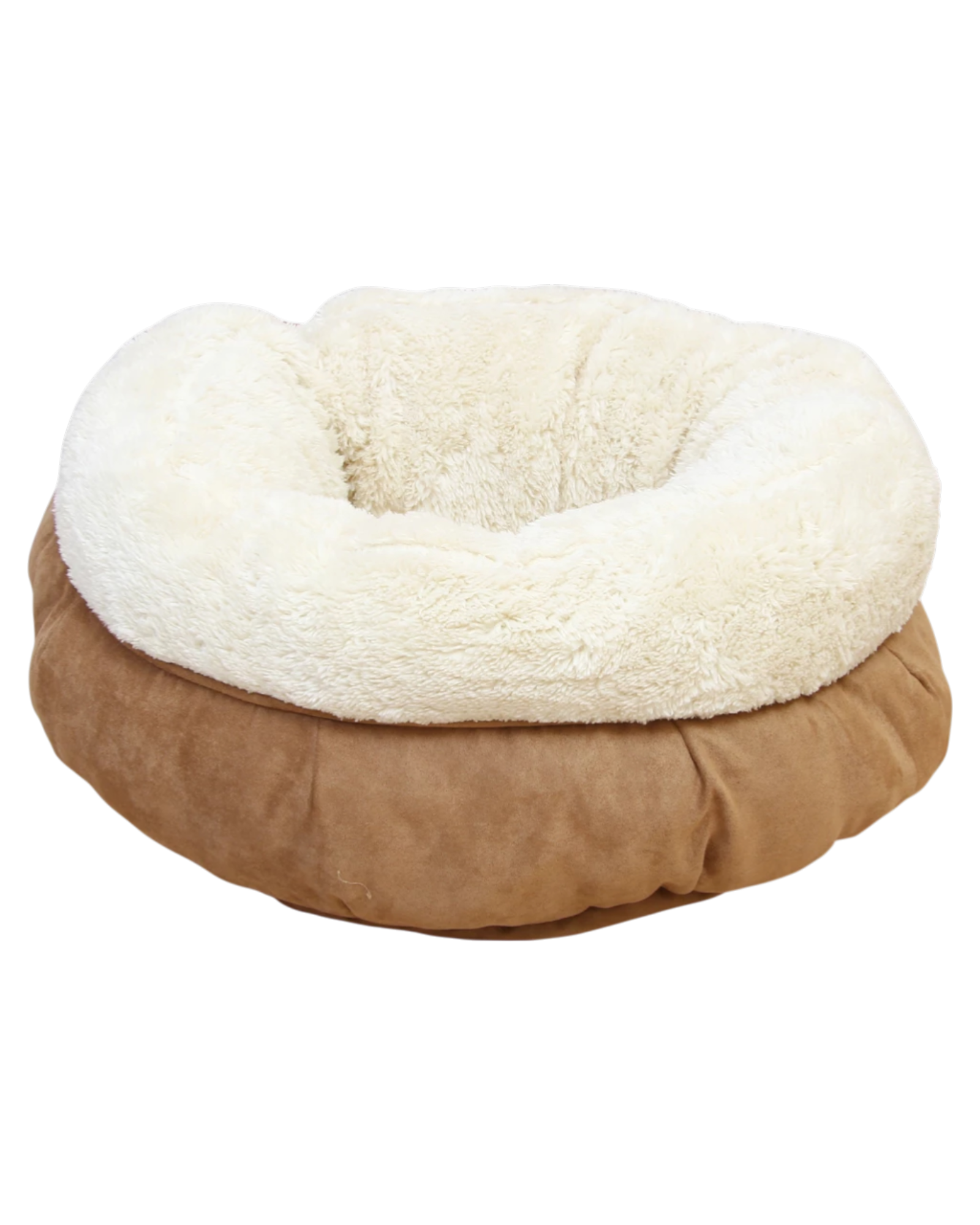 AFP Lambswool Donut Bed – przytulne legowisko dla psa i kota beżowe