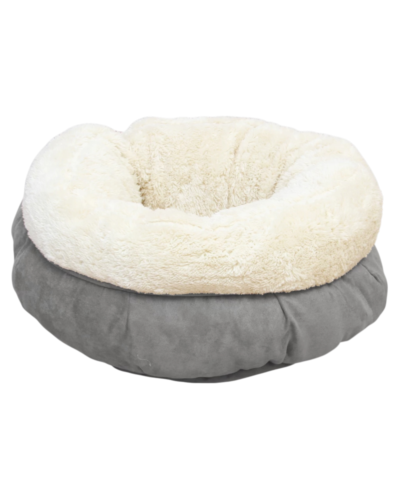 AFP Lambswool Donut Bed – przytulne legowisko dla psa i kota szare