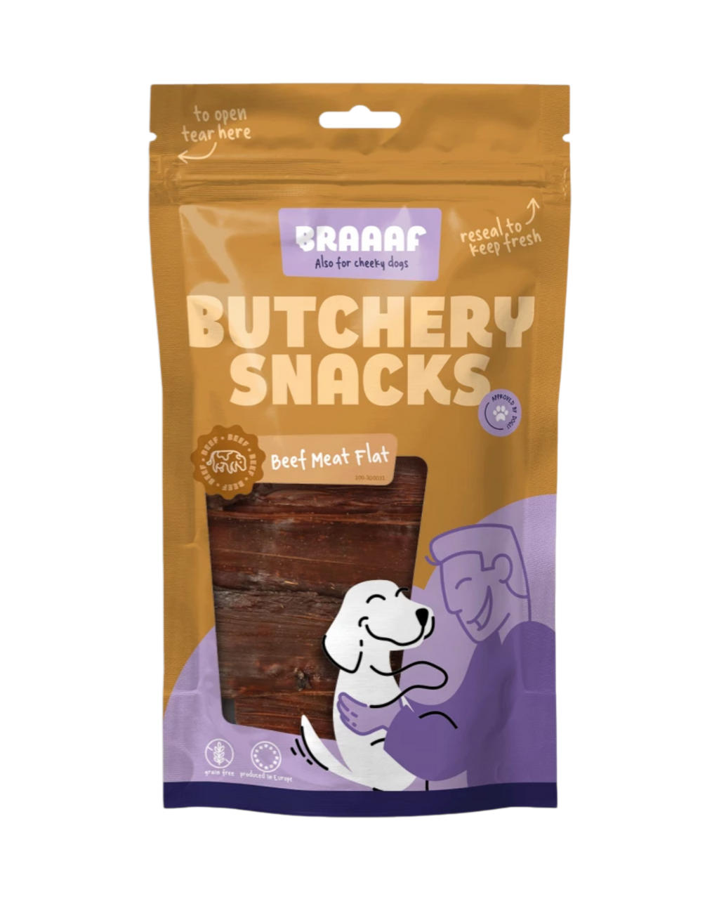 Braaaf Butchery Snacks – wołowina płaska 125 g
