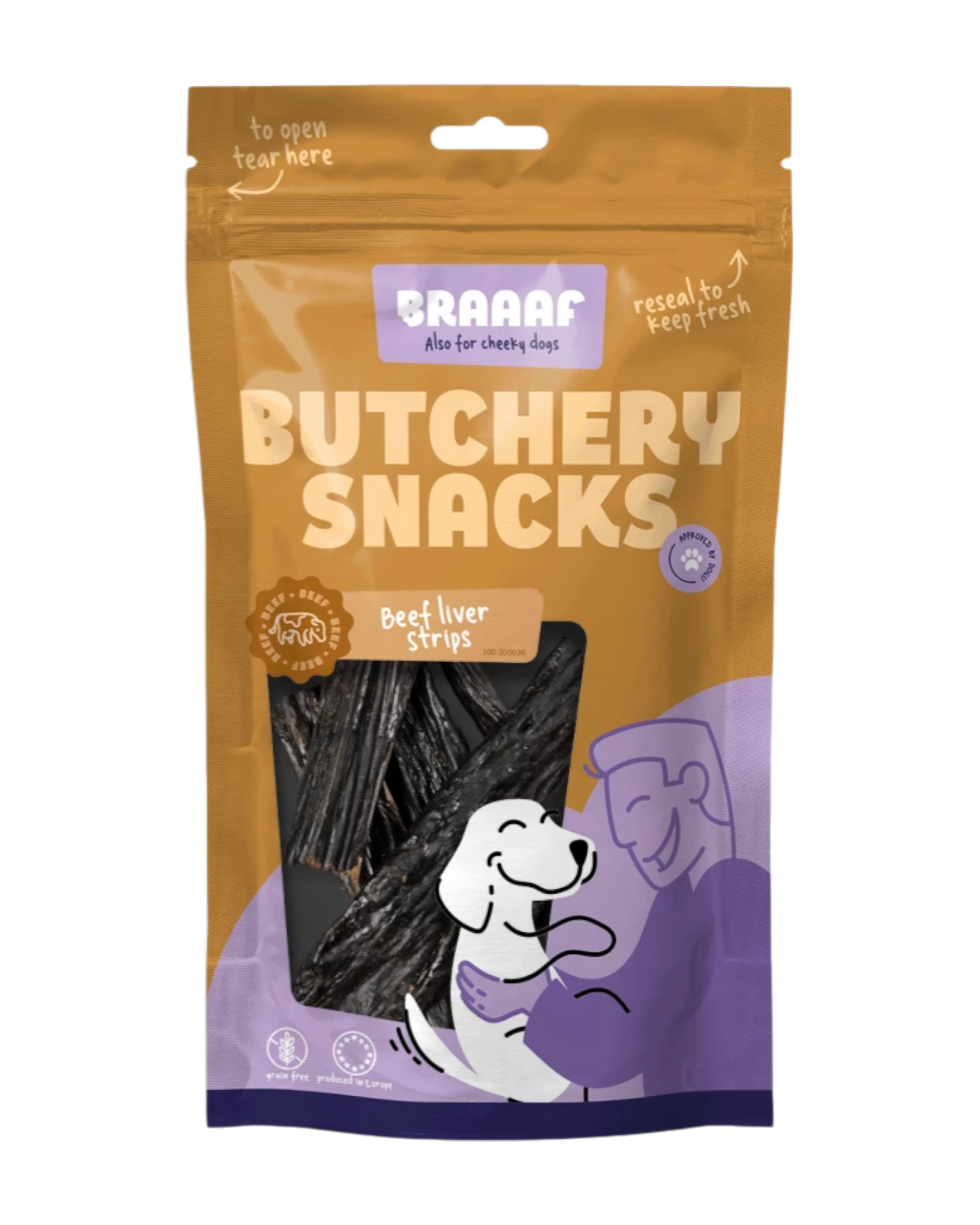 Braaaf Butchery Snacks – Rinderleberstreifen 150 g