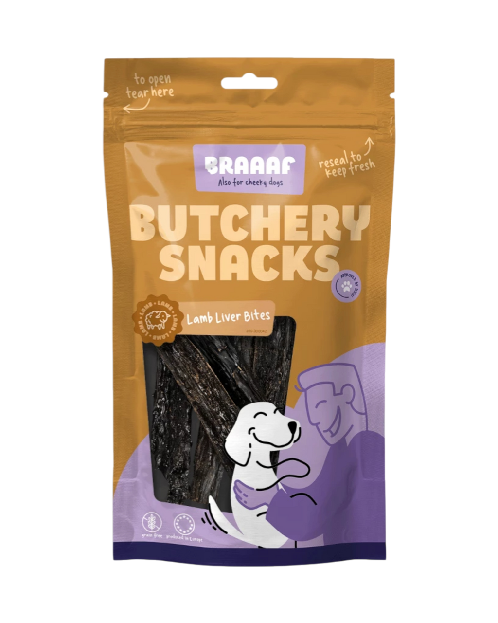 Braaaf Butchery Snacks – kawałki wątróbki jagnięcej 120 g