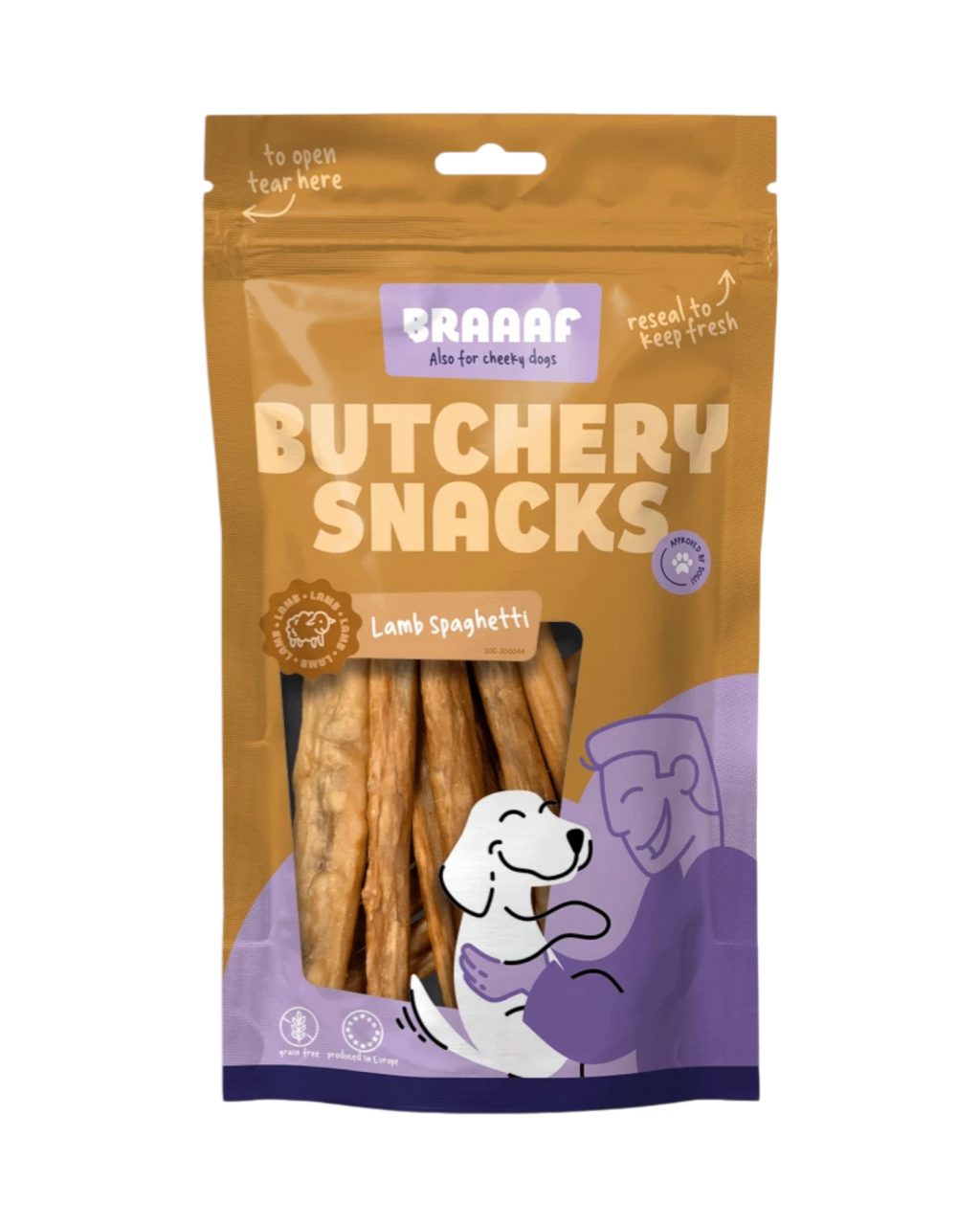 Braaaf Butchery Snacks – spaghetti jagnięce 85 g