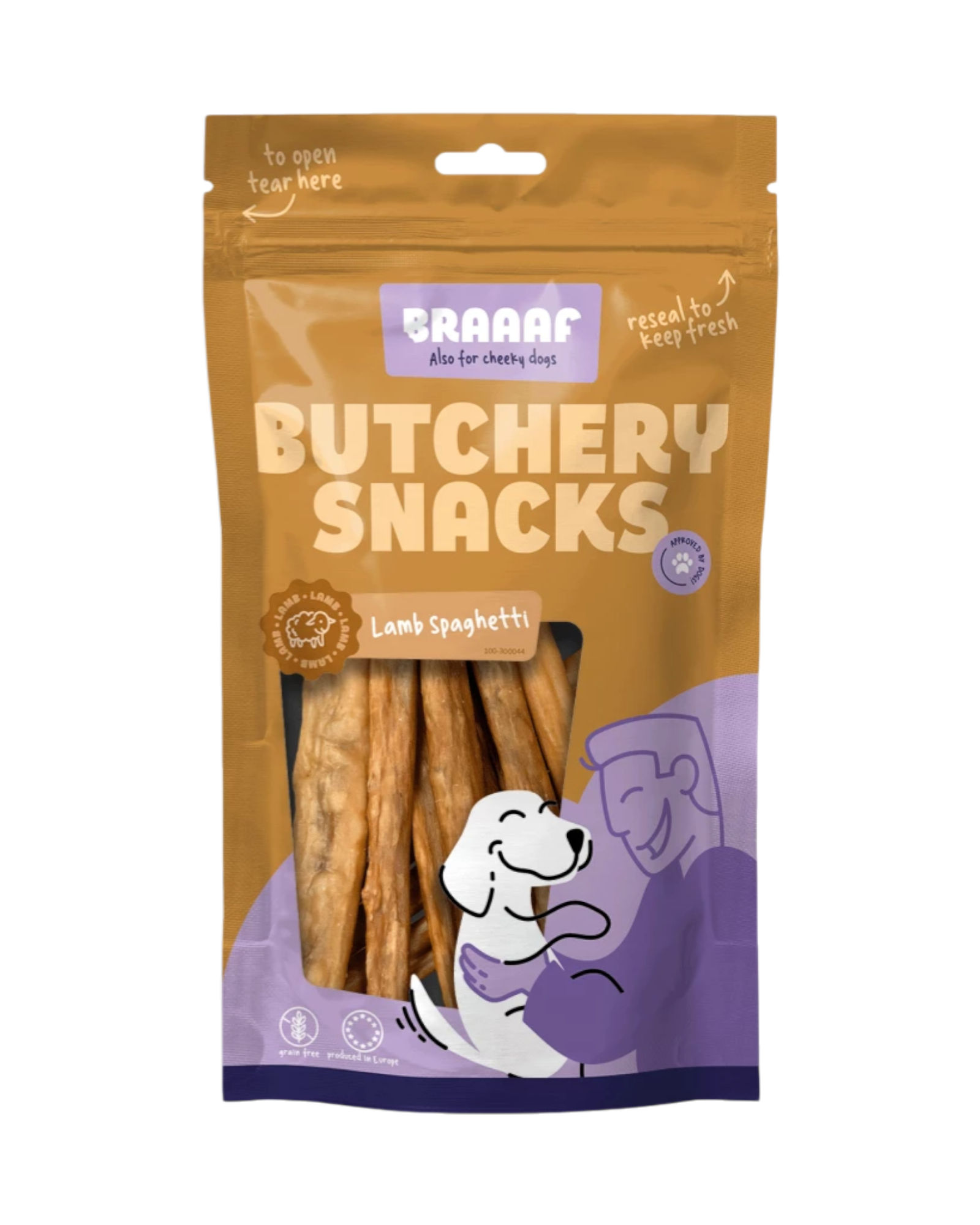 Braaaf Butchery Snacks – Lamm-Spaghetti 85 g