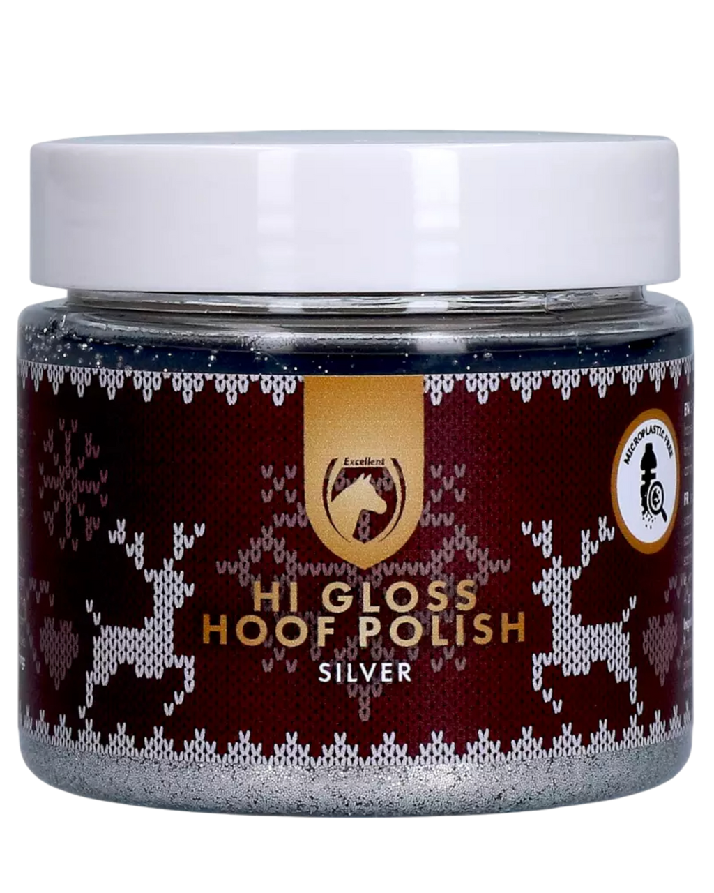 Excellent Horse - Pielęgnujący Świąteczny lakier do kopyt z brokatem – Hi Gloss różne kolory