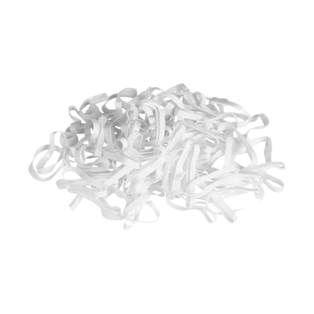 Elastic black silicone rubber bands for horses to braid their mane and tail 500 pcs different colors