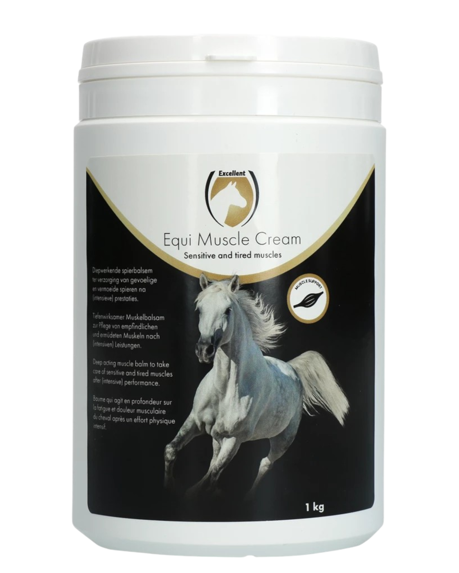 Excellent Horse Muscle Cream 1 kg relieves muscle stiffness and fatigue after exercise, improves circulation