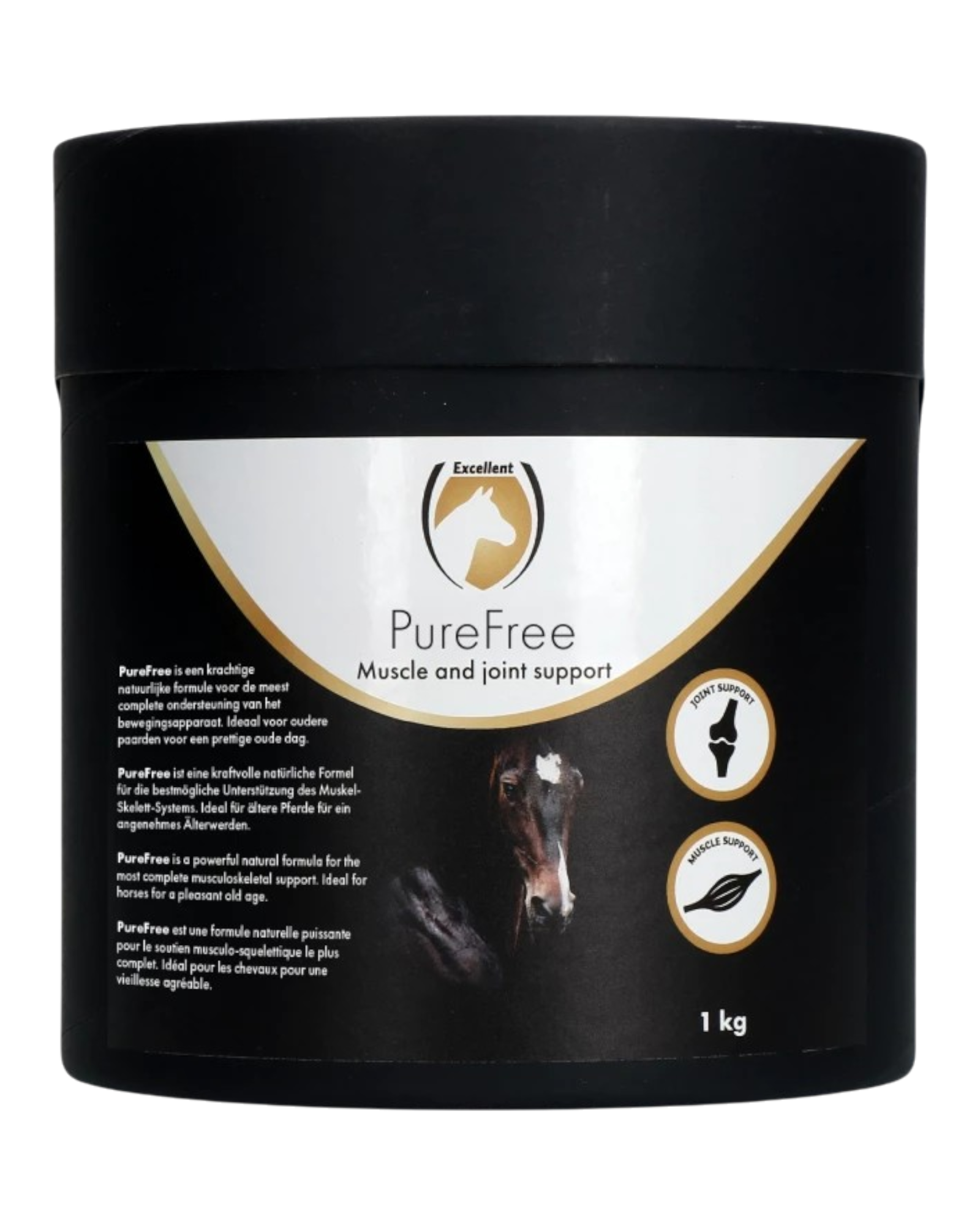 Excellent Horse PureFree 1 kg ondersteunt de gezondheid van de luchtwegen en versterkt de immuniteit