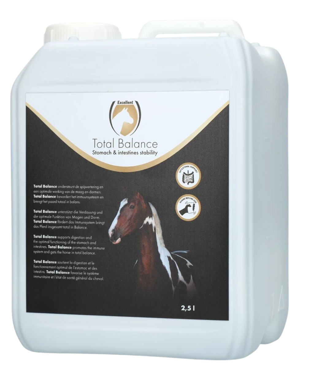 Uitstekende Horse Total Balance, ondersteunt een optimale werking van maag en darmen, ondersteunt het immuunsysteem