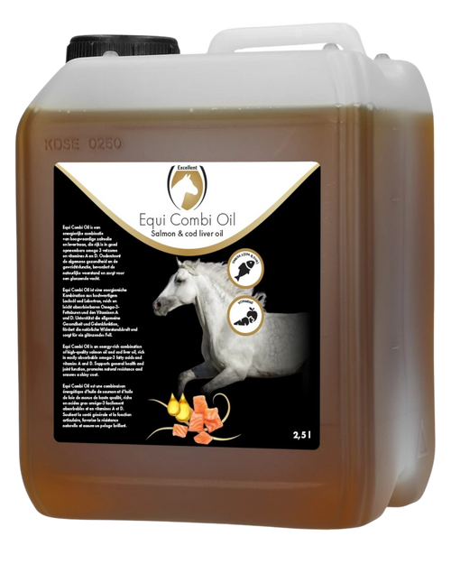 Excellent Horse Combi Oil – Lachs- und Dorschleberöl, Omega-3, Vitamin A und D