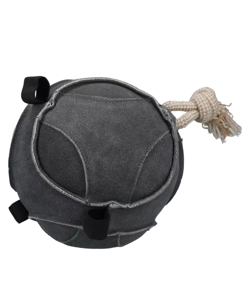 Excellent Horse Fun Play Ball Suede – Stable Toy for Horses, Gray