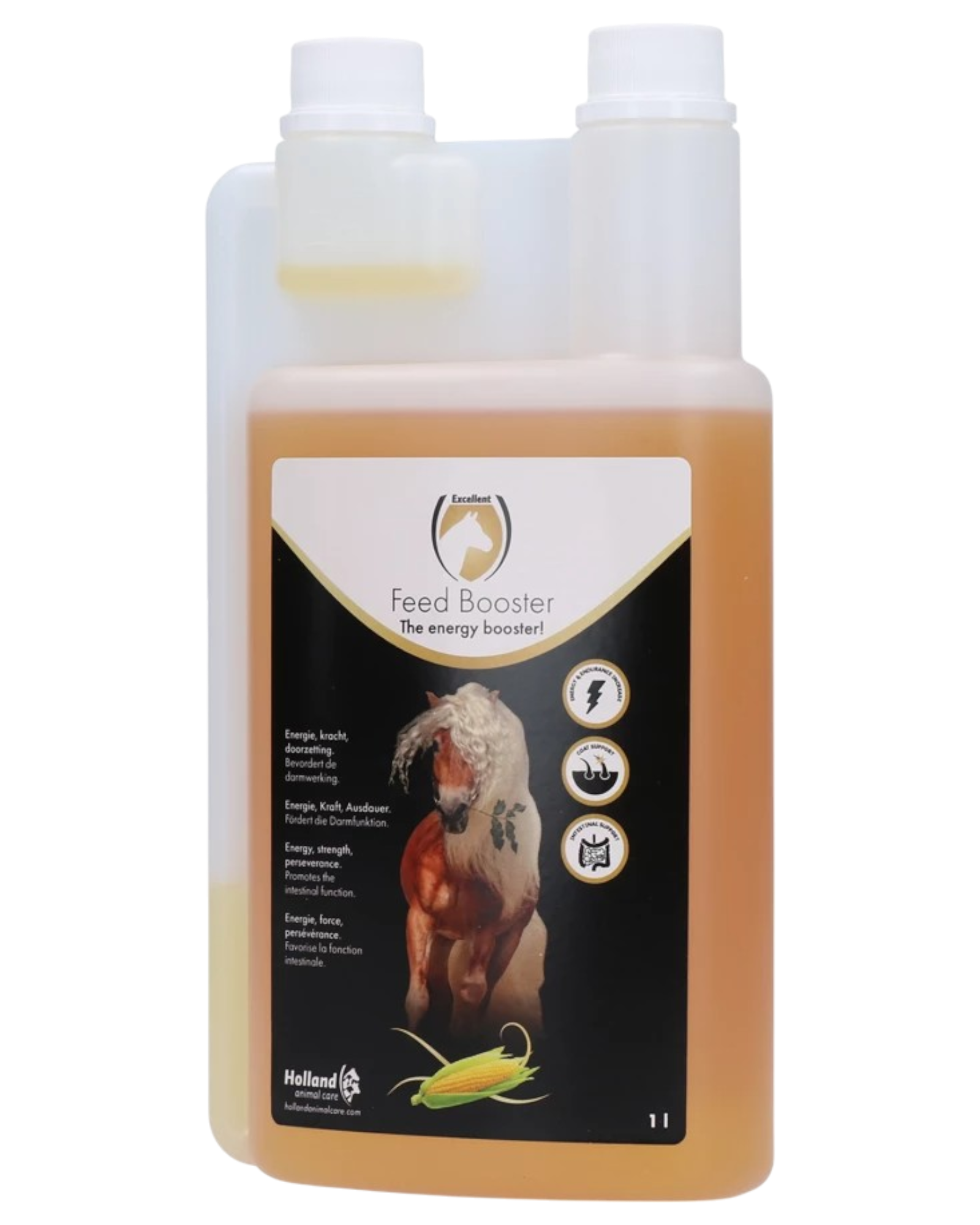 Excellent Horse Feed Booster 1 l more energy and stamina without causing anxiety in horses