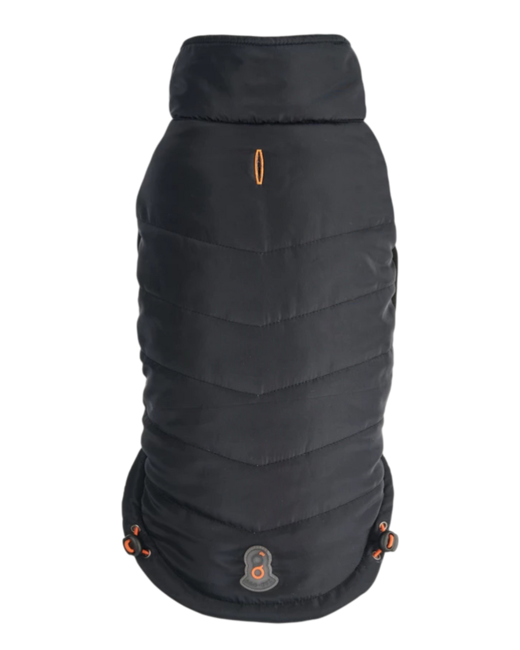 Goo-eez Mock Neck Signature Wrap Dog Jacket – Black
