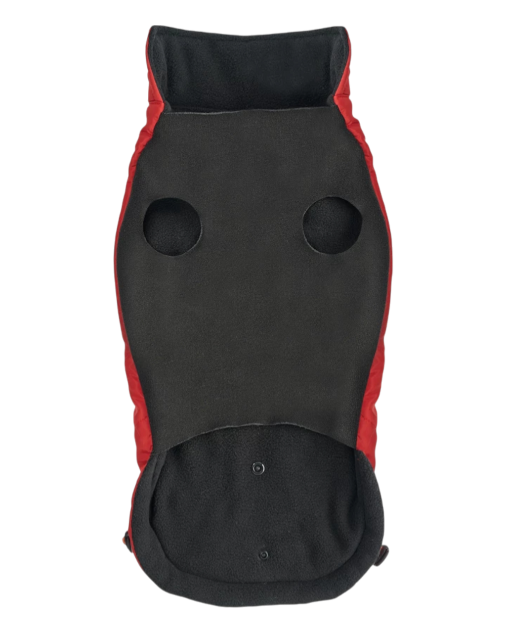 Goo-eez Mock Neck Signature Wrap Dog Jacket – Black and Red
