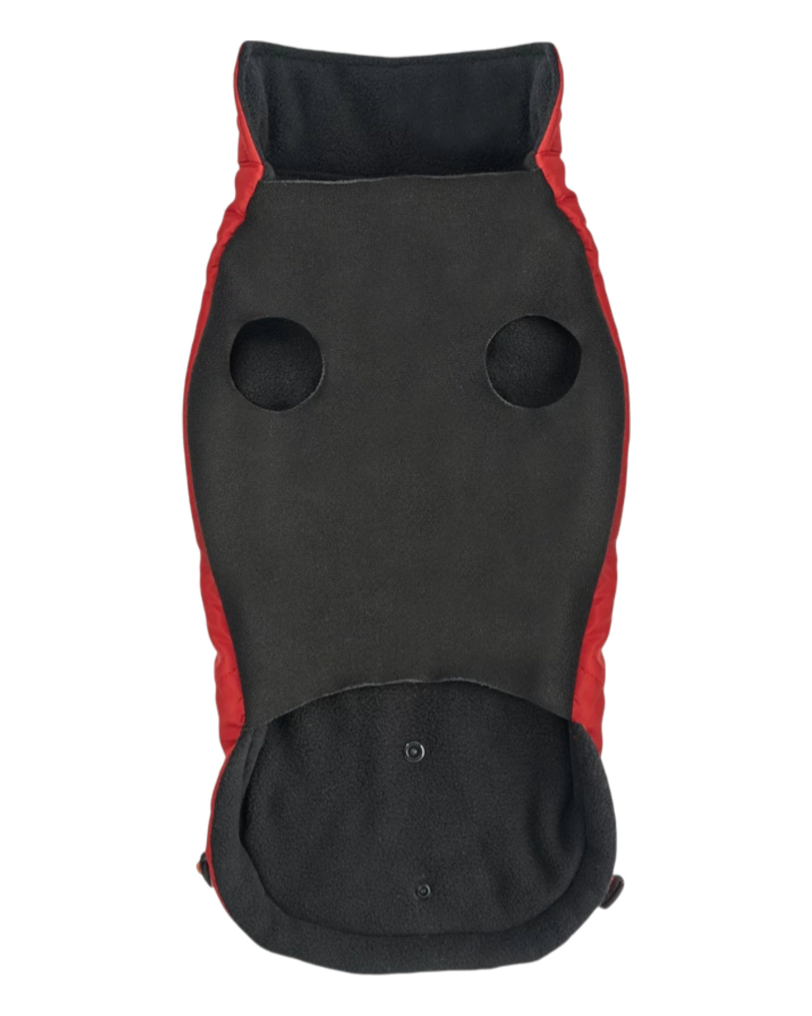 Goo-eez Mock Neck Signature Wrap Hundejacke – Schwarz und Rot 