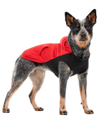 Goo-eez Kangaroo Fleece Dog Hoodie Red and Black