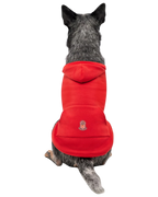 Goo-eez Kangaroo Fleece Dog Hoodie Red and Black