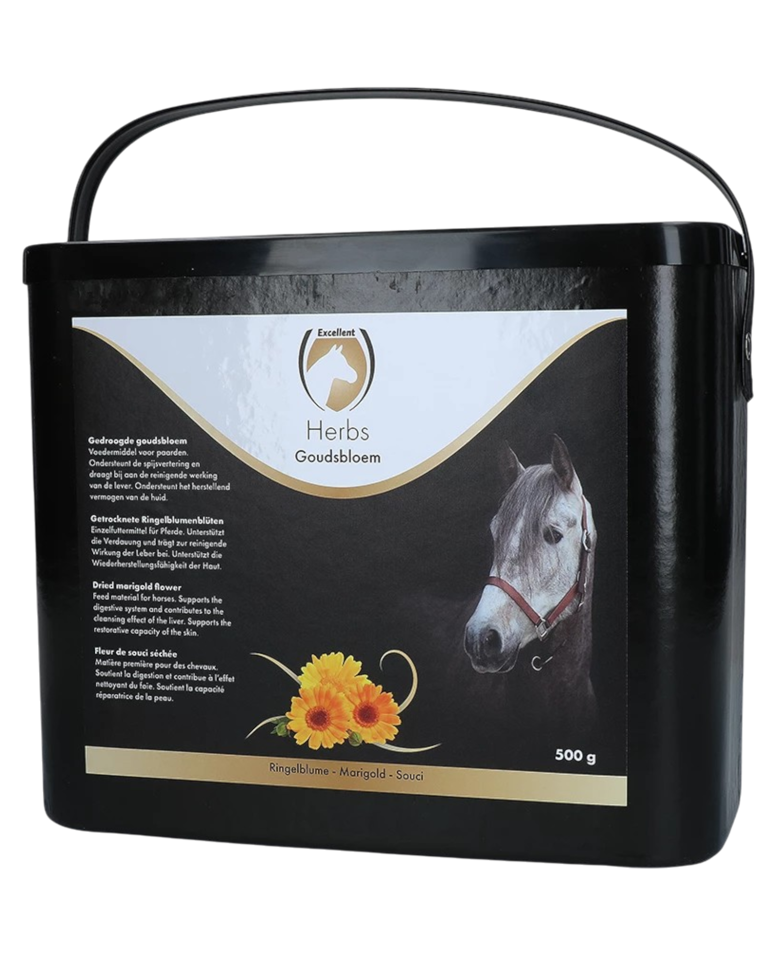 Excellent Horse Herbs Marigold aids digestion, cleanses the liver and regenerates the skin 