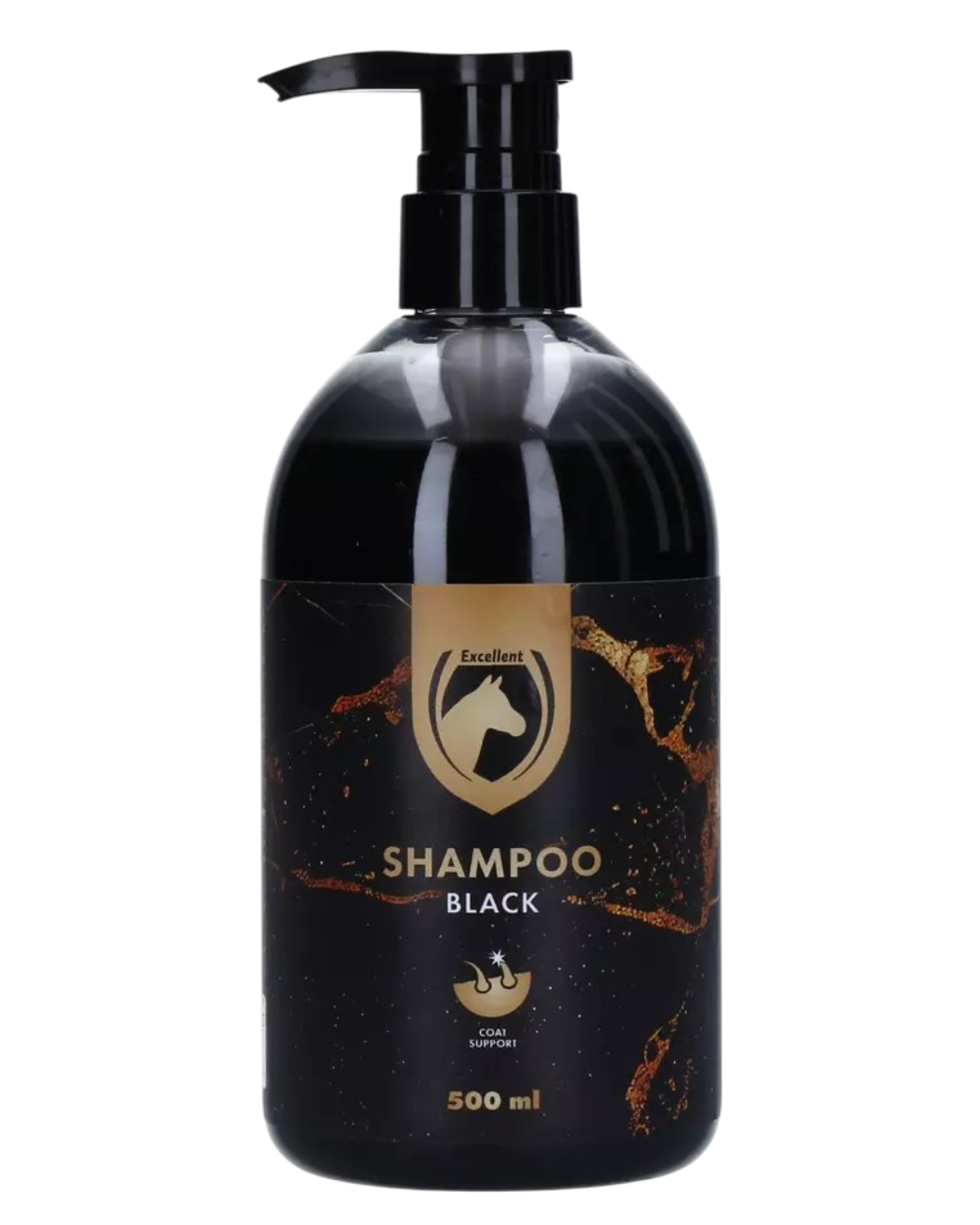 Excellent Horse Shampoo Hi Gloss Black 500 ml – Glanz und Farbe für Rappen und Dunkelbraune