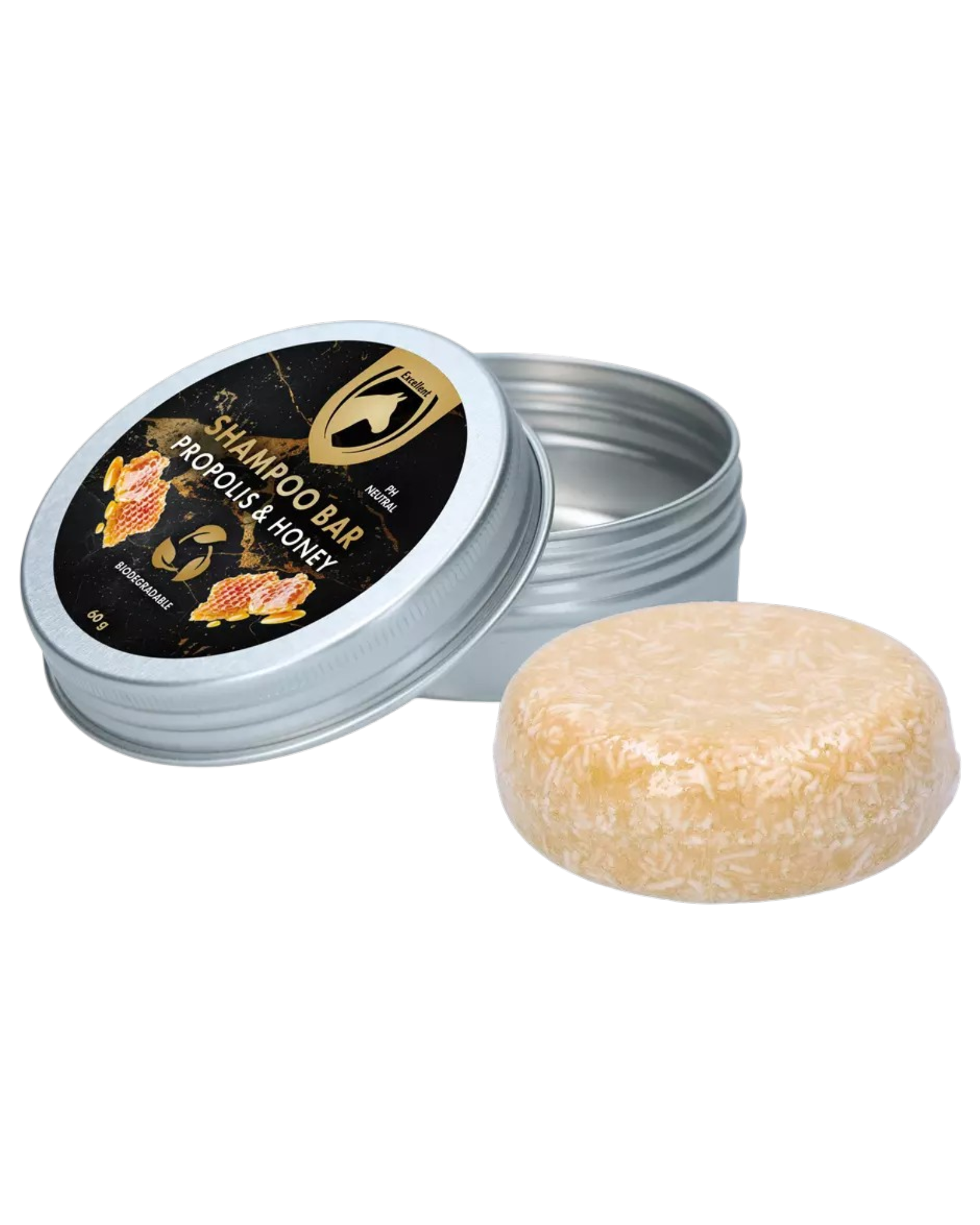 Excellent Horse Hi Gloss Shampoo Bar Propolis & Honey 60 g – festes Shampoo für Pferde
