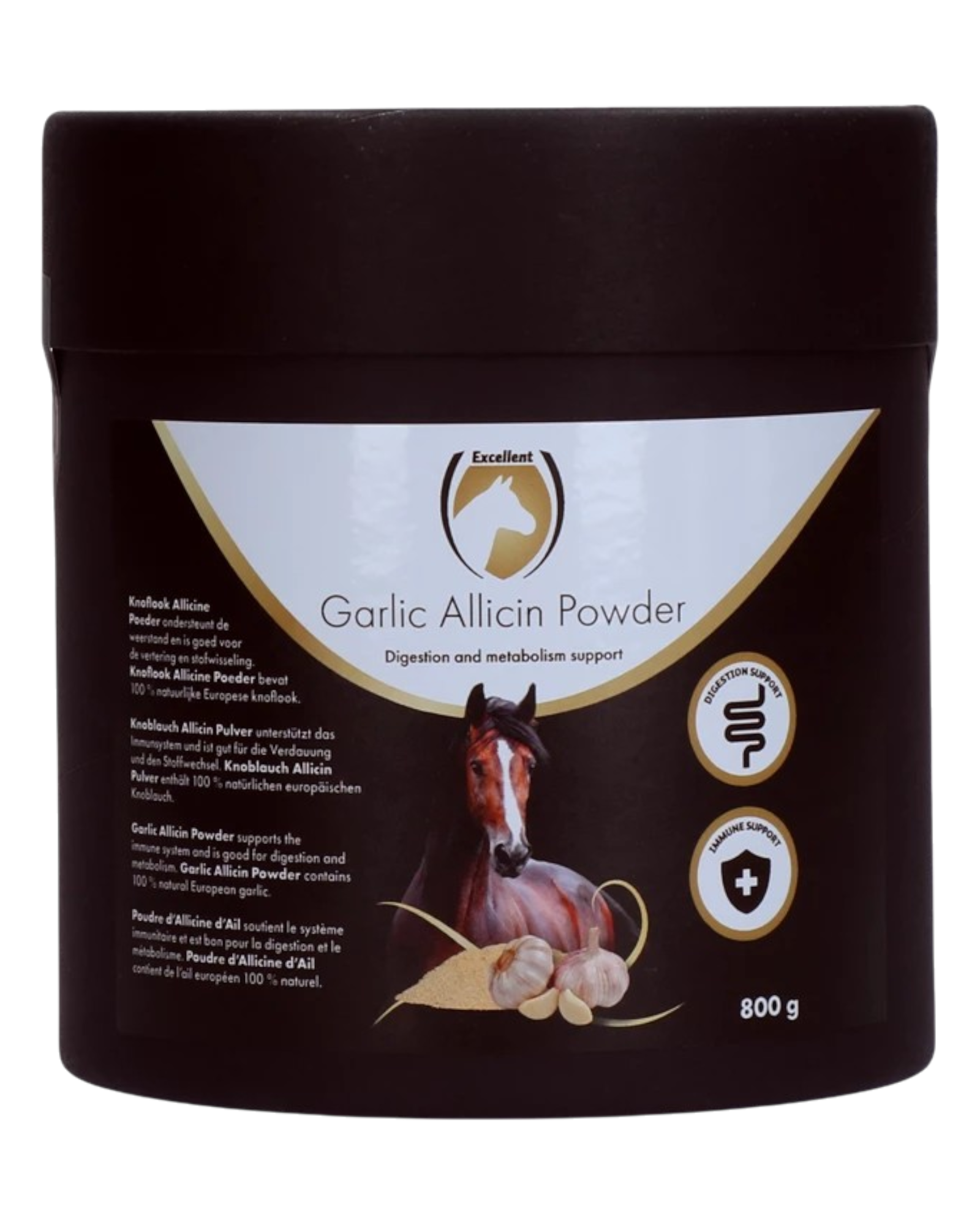Uitstekende paardenallicineknoflookpoeder 800 g ondersteunt de immuniteit, de spijsvertering en de algehele gezondheid