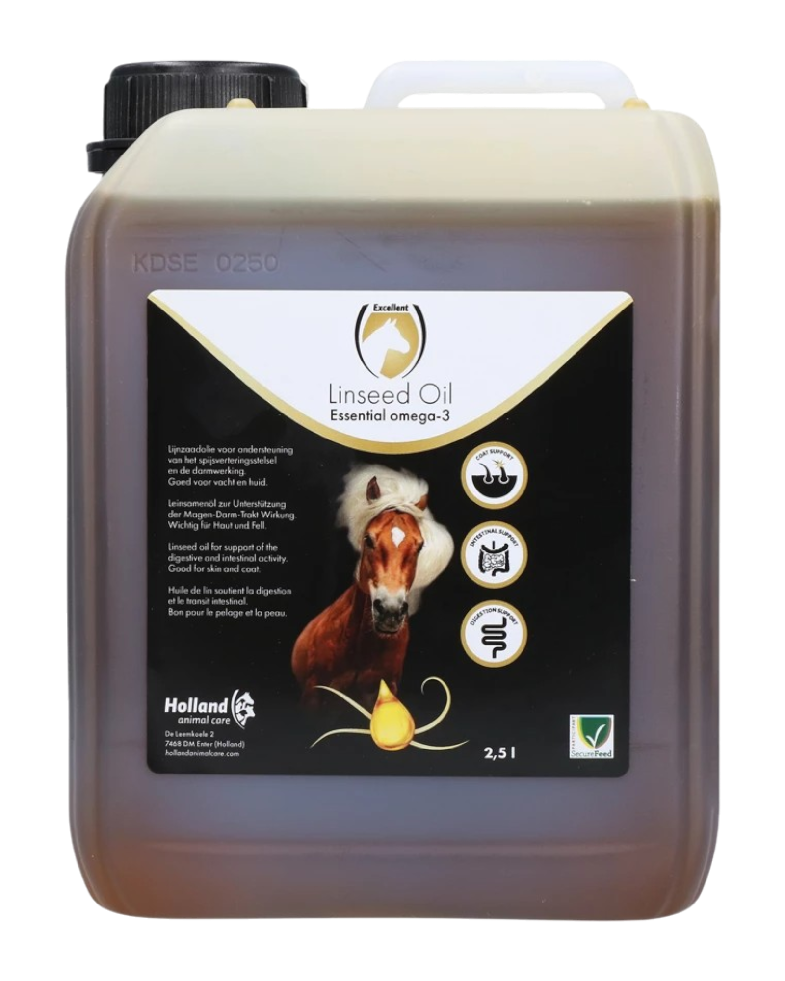 Uitstekende paardenlijnolie lijnolie voor paarden verschillende maten