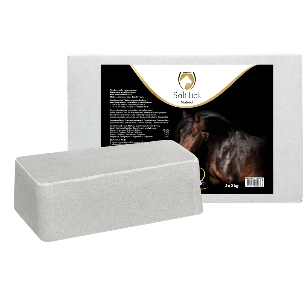 Excellent Horse Salt Lick Naturel 3x2kg – Lizawka solna dla koni
