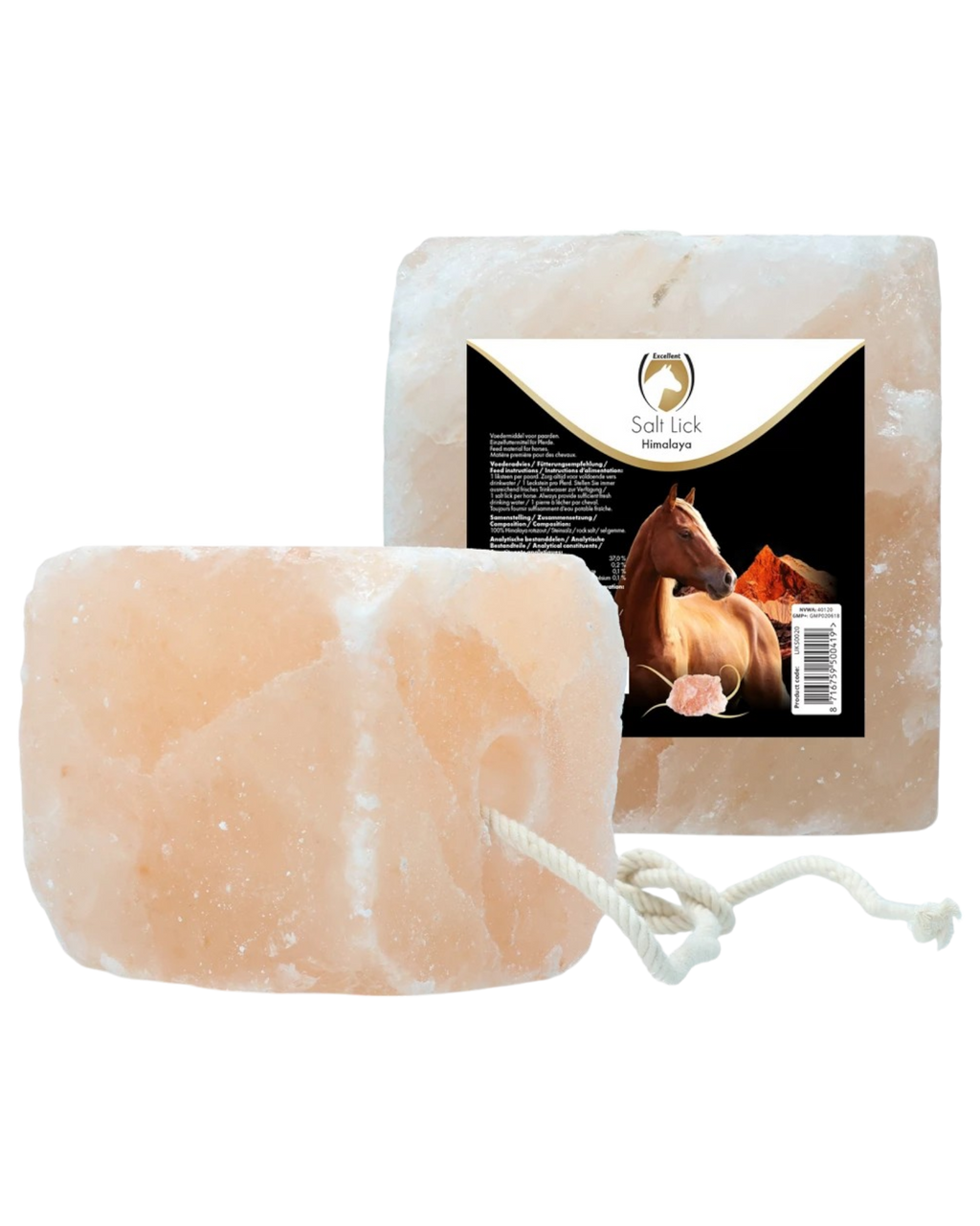 Excellent Horse Salt Lick Himalaya 2-3 kg (with rope)