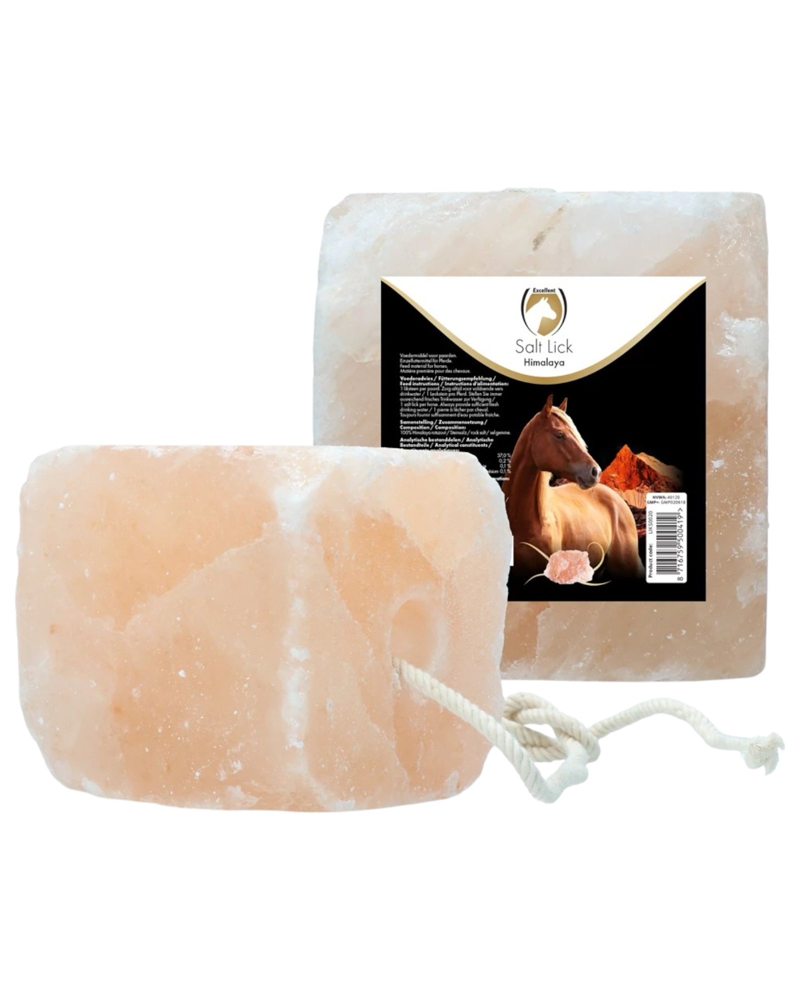 Excellent Horse Salt Lick Himalaya 2-3 kg (with rope)