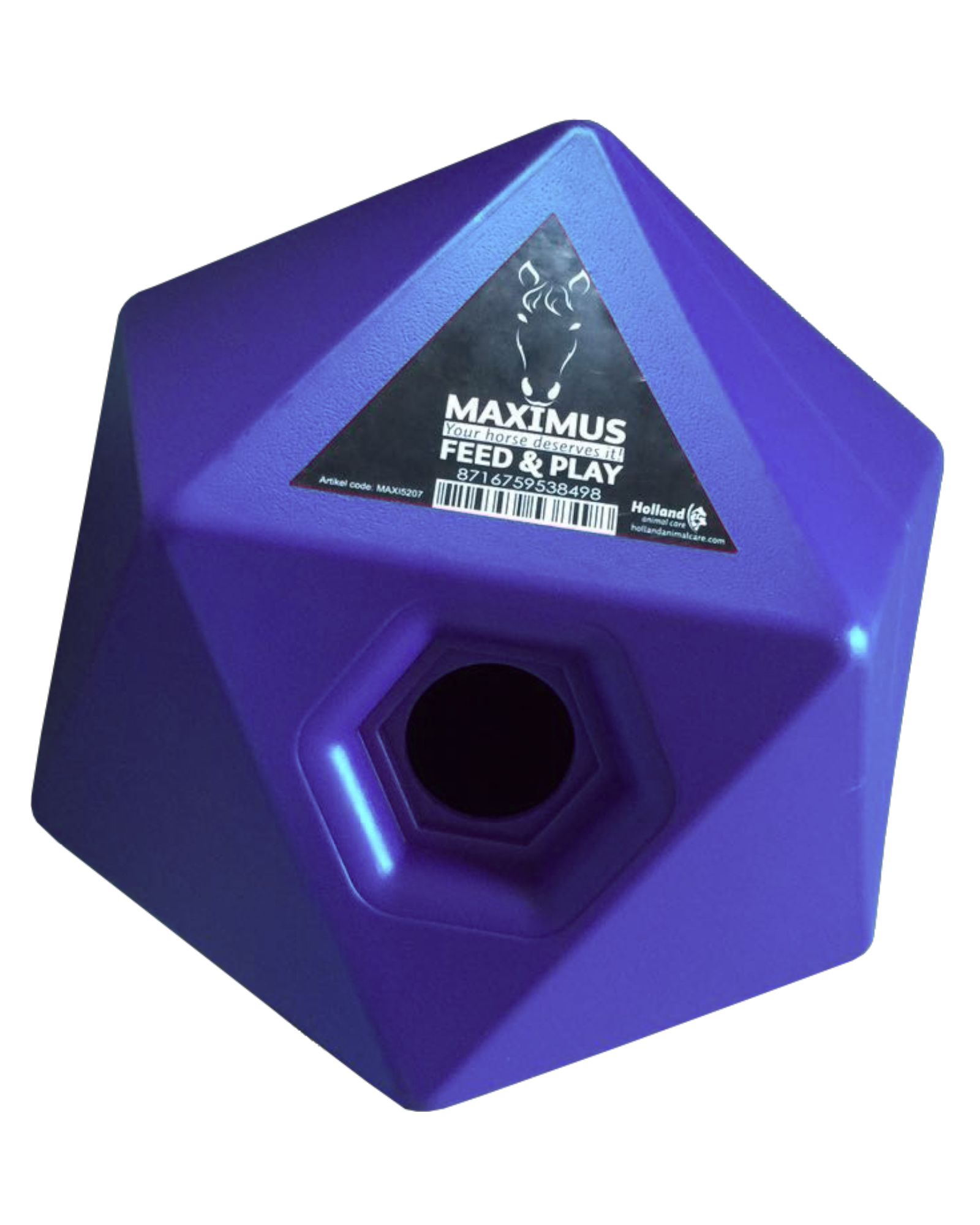 Kostka na paszę i smakołyki Maximus Feed & Play – niebieska