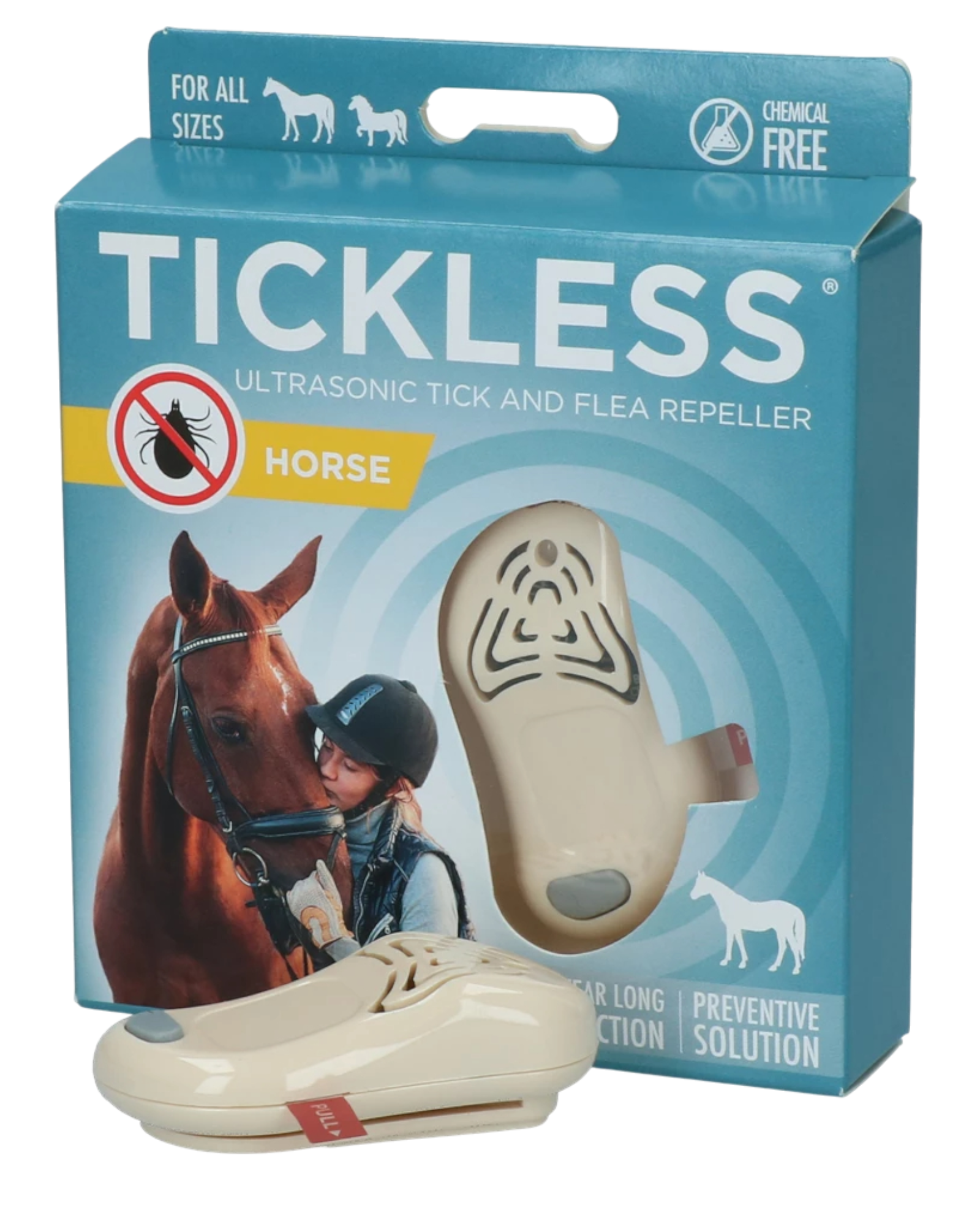 Tickless Horse – odstraszacz kleszczy 6 mies., beżowy