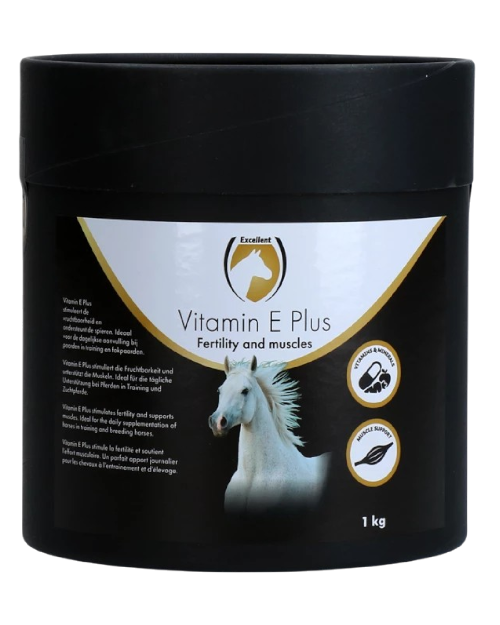Uitstekende vitamine E plus voor paarden, ondersteunt de spierontwikkeling en vruchtbaarheid
