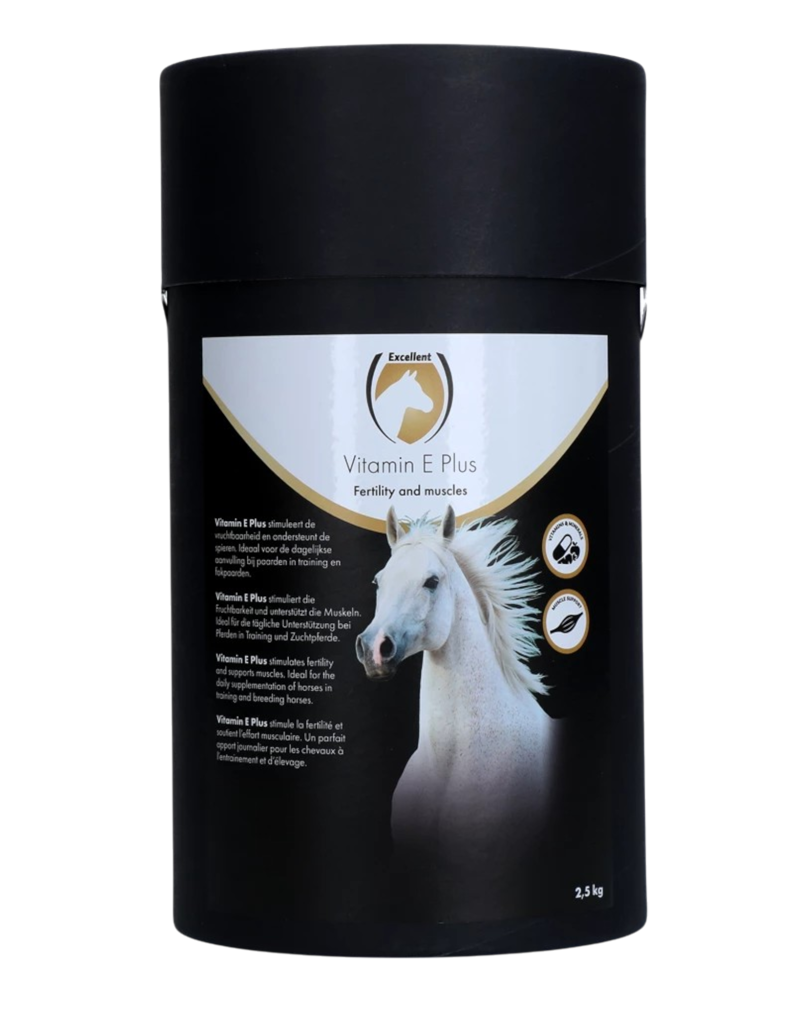 Uitstekende vitamine E plus voor paarden, ondersteunt de spierontwikkeling en vruchtbaarheid