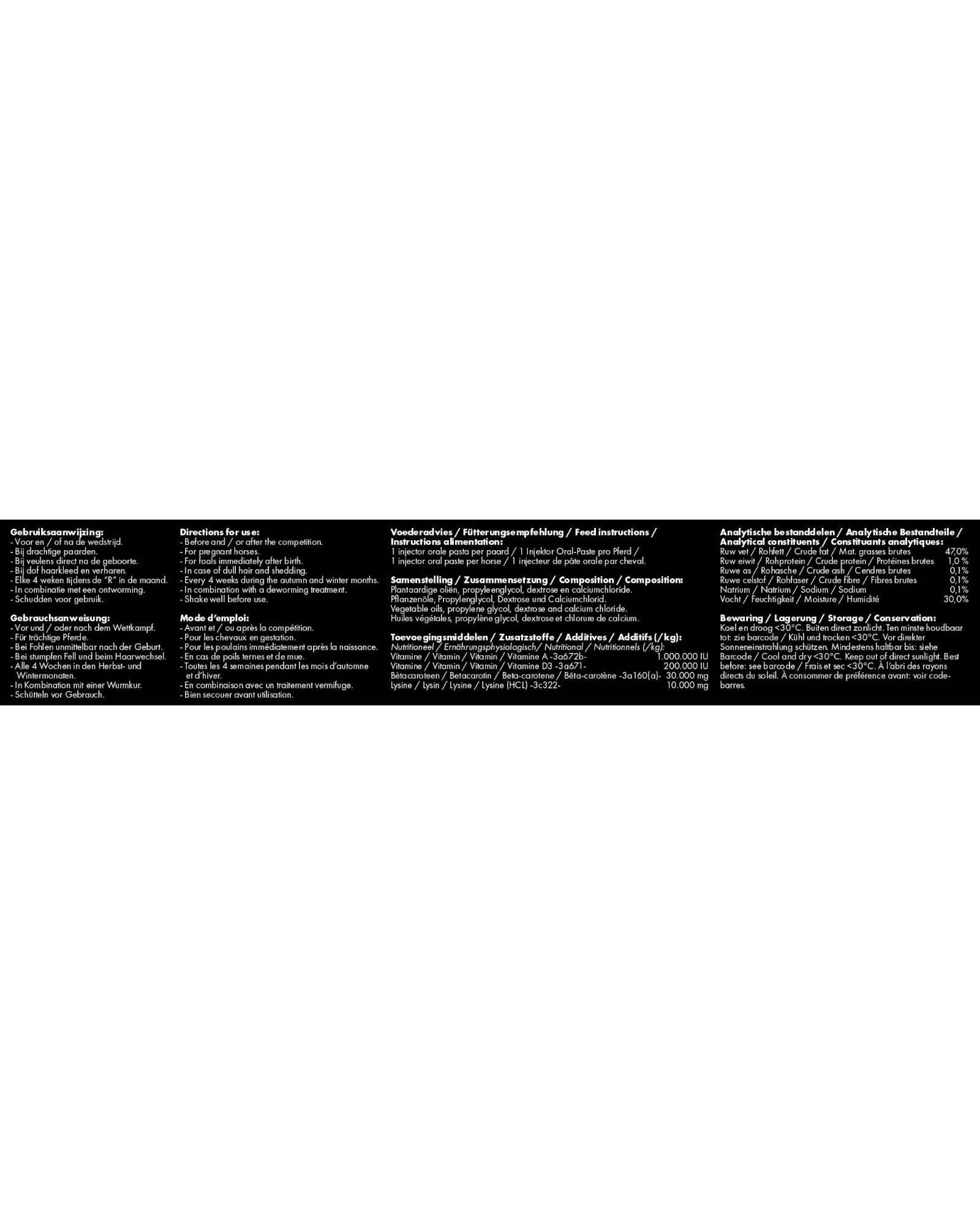 Uitstekend Paard Vitasporal 12 ml vitamine-energiesupplement