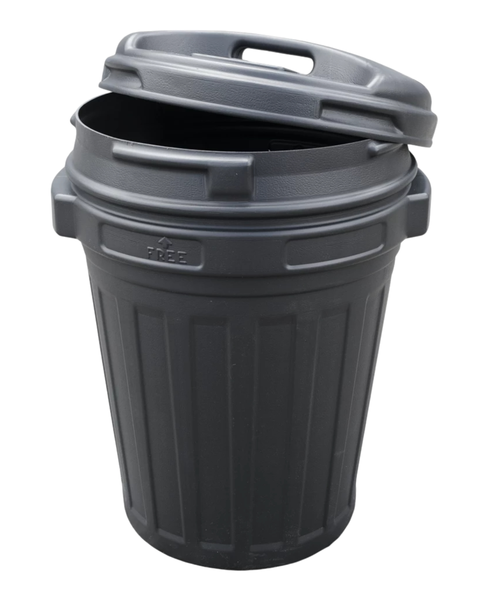 Pojemnik na Paszę z Pokrywą 70 l – Czarny | Feed Barrel z Zamknięciem Twist Lock