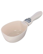 Feed measuring cup with digital scale