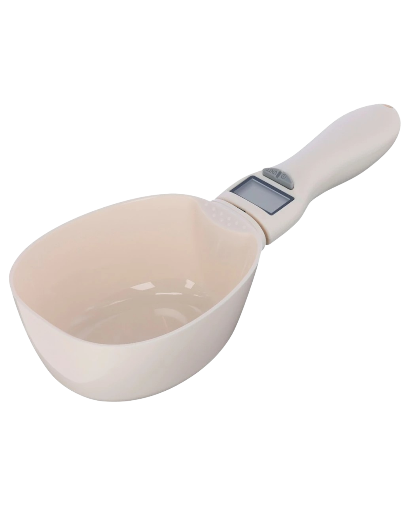Feed measuring cup with digital scale