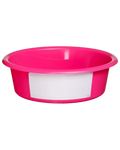 vPlast Futtertrog 6 l – Rosa (mit weißem Etikett)