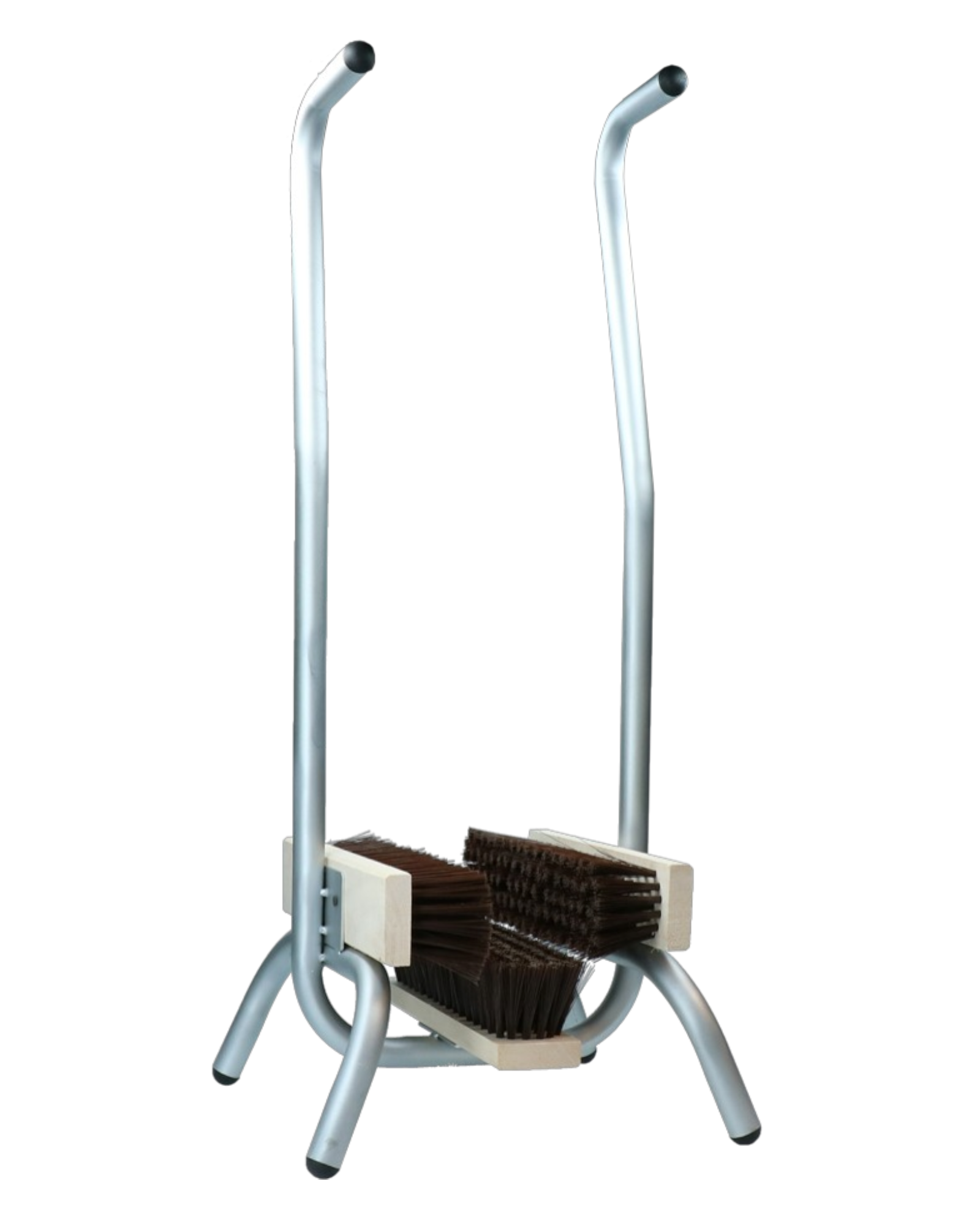 Szczotka do czyszczenia butów z podpórkami na ręce – stalowa