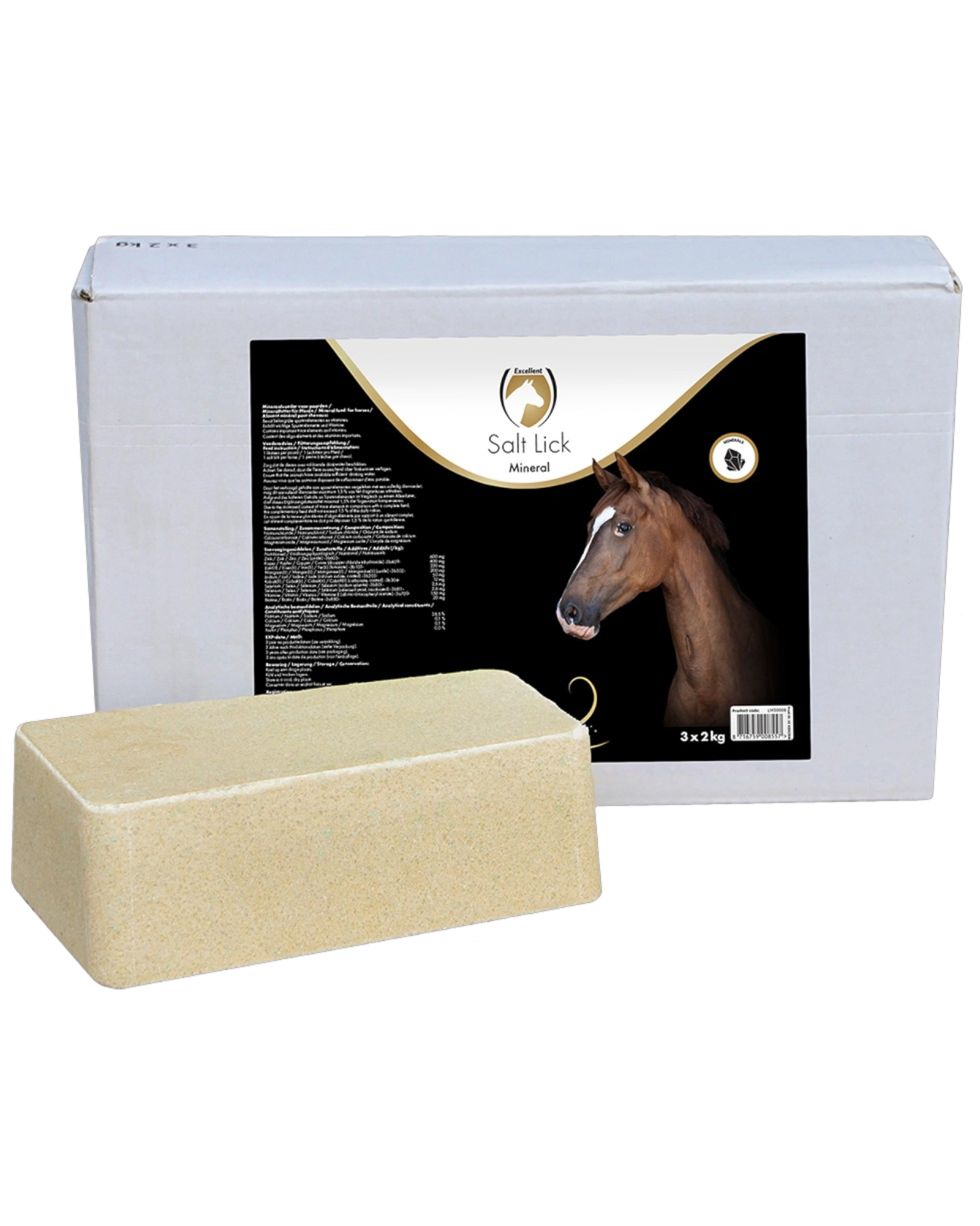 Excellent Horse Salt Lick Mineral 3 × 2 kg – Mineralna lizawka dla koni
