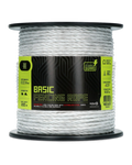 ZoneGuard Basic Zaunseil 6 mm Weiß 200 m – Zaunseil für Pferde und Rinder