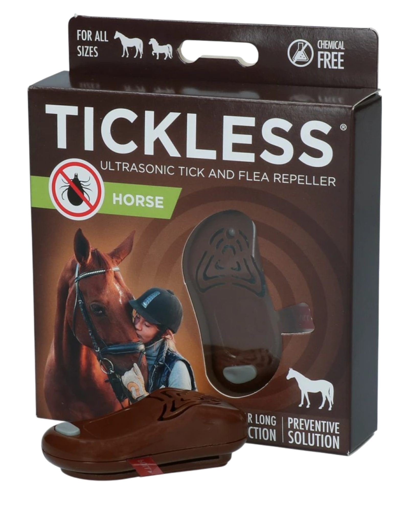 Tickless Horse Brown – Ultrasonic Tick and Flea Repellent for Horses (6 Months Protection)