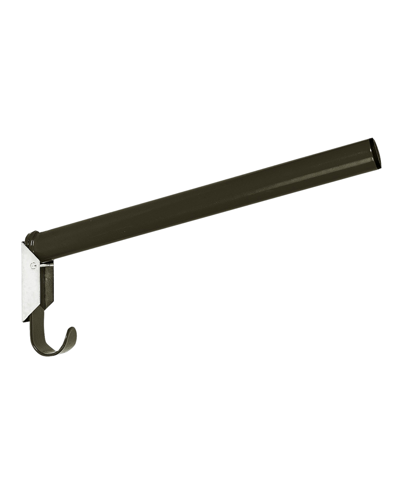 Round foldable saddle rack 44 cm black - with bridle hook