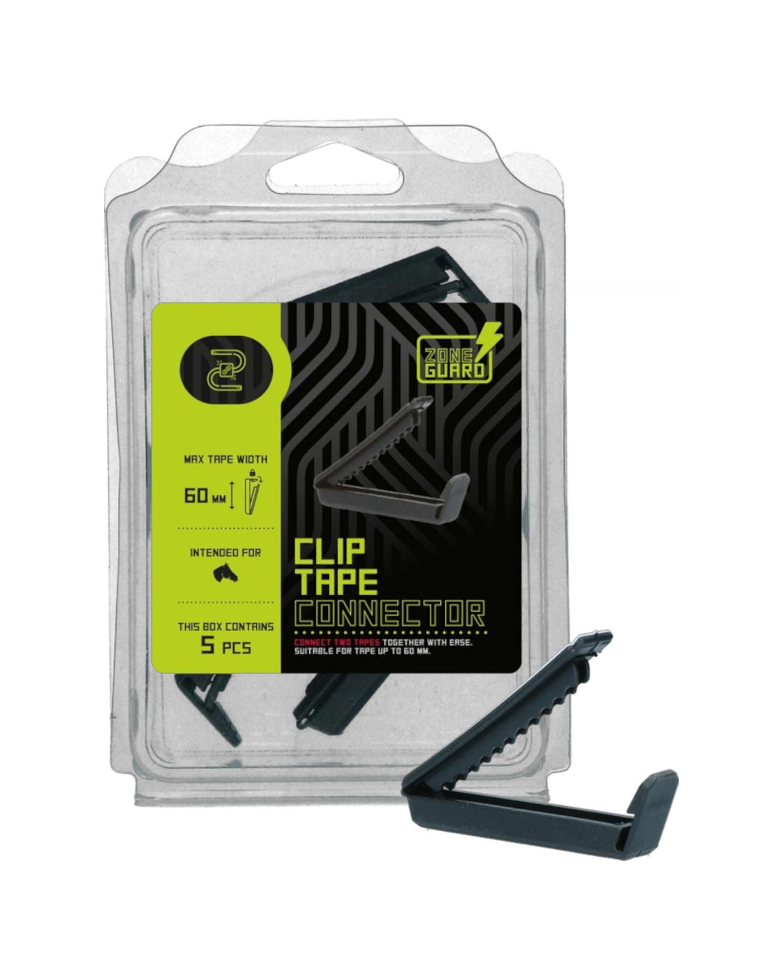 ZoneGuard Tape Connector 60mm – Fence Tape Connector (5 pcs)